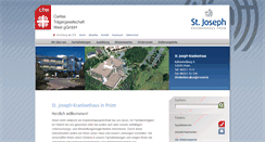 Desktop Screenshot of krankenhaus-pruem.de